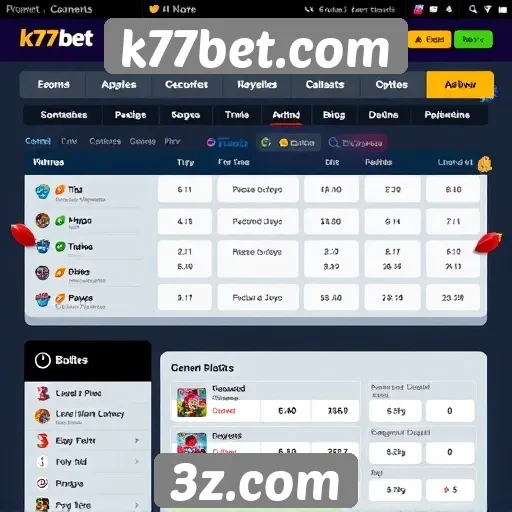 Análise da interface do usuário do k77bet