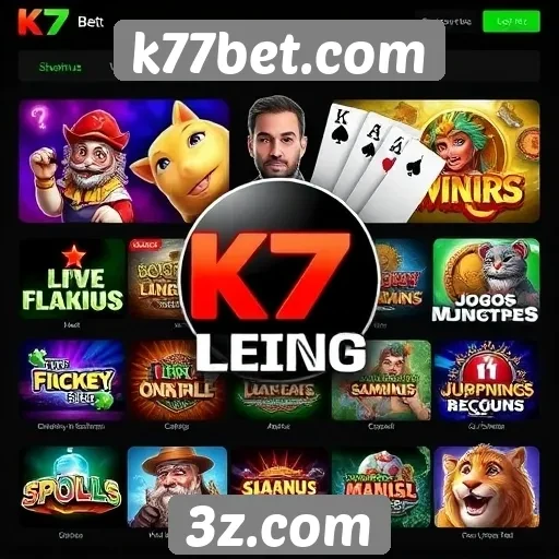 K77bet.com oferece diversidade em jogos de cassino